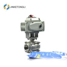 JKTLEB111 electrically actuated stainless steel full bore ball valve